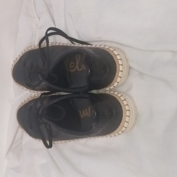 Sam Edelman Black Sneakers Size 8.5 - Picture 3 of 5